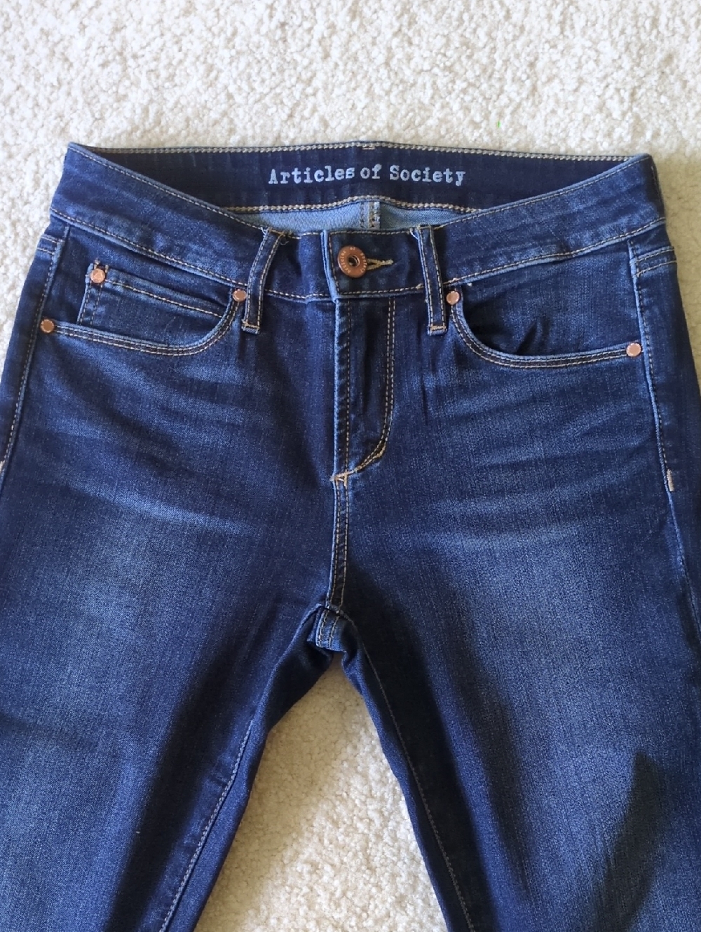 Articles Of Society Dark Indigo Skinny Jeans - Picture 2 of 9